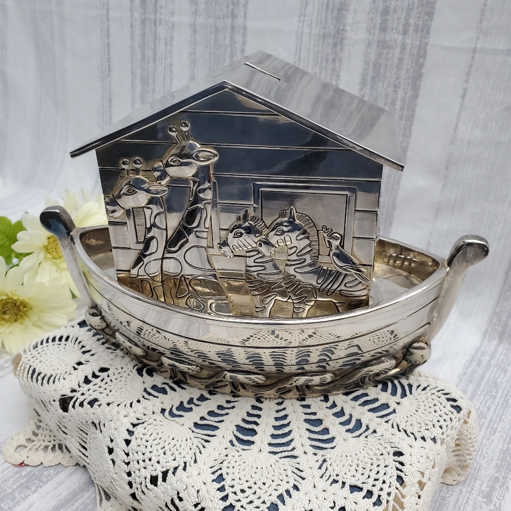 Vtg Godinger Noah's Ark Coin Bank - Picture 8 of 16
